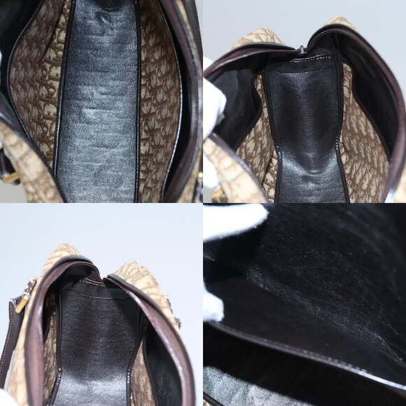 DIOR Trotter Canvas Hand Bag Brown - Picture 12 of 13